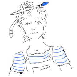 Dessin à la main numériser de catherine kaufmann peintre peinture